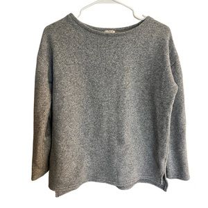 Grey J Crew knit pullover